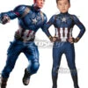Kids Marvel Avengers 4: Endgame Steven Rogers Captain America Zentai Jumpsuit Cosplay Costume 2 Kids Marvel Avengers 4: Endgame Steven Rogers Captain America Zentai Jumpsuit Cosplay Costume -EZCOSPLAY SHOP kids marvel avengers 4 endgame steven rogers cosplay costume 1