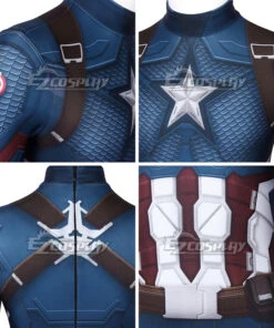Kids Marvel Avengers 4: Endgame Steven Rogers Captain America Zentai Jumpsuit Cosplay Costume -EZCOSPLAY SHOP kids marvel avengers 4 endgame steven rogers cosplay costume 8