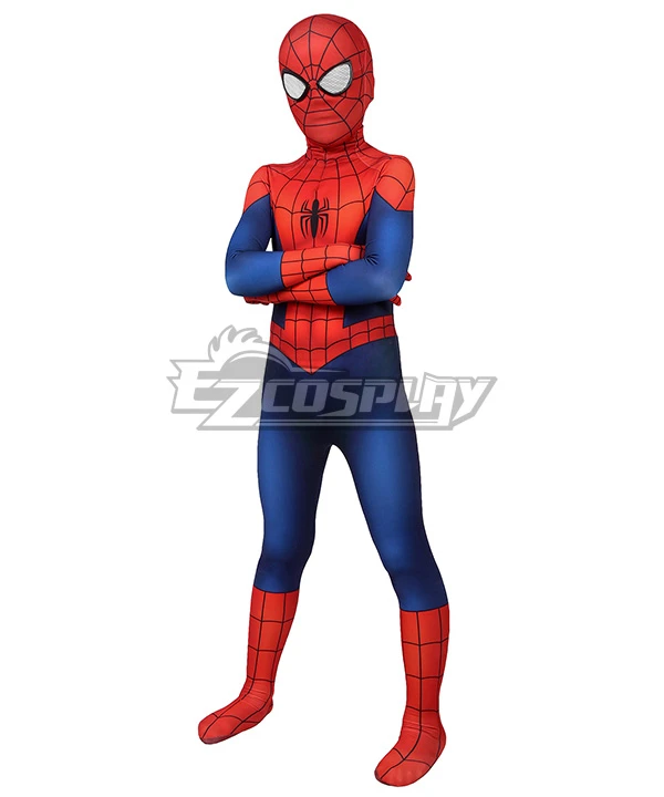 Kids Marvel Ultimate Spider-Man Season1Peter Parker Zentai Jumpsuit Cosplay Costume 3 Kids Marvel Ultimate Spider-Man Season1Peter Parker Zentai Jumpsuit Cosplay Costume - Image 3