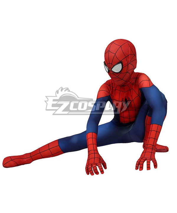 Kids Marvel Ultimate Spider-Man Season1Peter Parker Zentai Jumpsuit Cosplay Costume 5 Kids Marvel Ultimate Spider-Man Season1Peter Parker Zentai Jumpsuit Cosplay Costume - Image 5