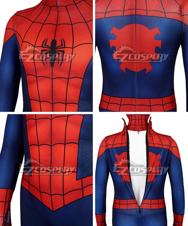 Kids Marvel Ultimate Spider-Man Season1Peter Parker Zentai Jumpsuit Cosplay Costume 7 Kids Marvel Ultimate Spider-Man Season1Peter Parker Zentai Jumpsuit Cosplay Costume - Image 7