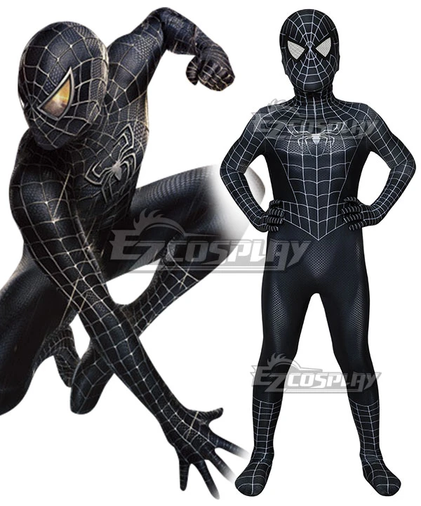 Kids Spider Man 3 Venom Spider-man Zentai Jumpsuit Cosplay Costume 1 Kids Spider Man 3 Venom Spider-man Zentai Jumpsuit Cosplay Costume