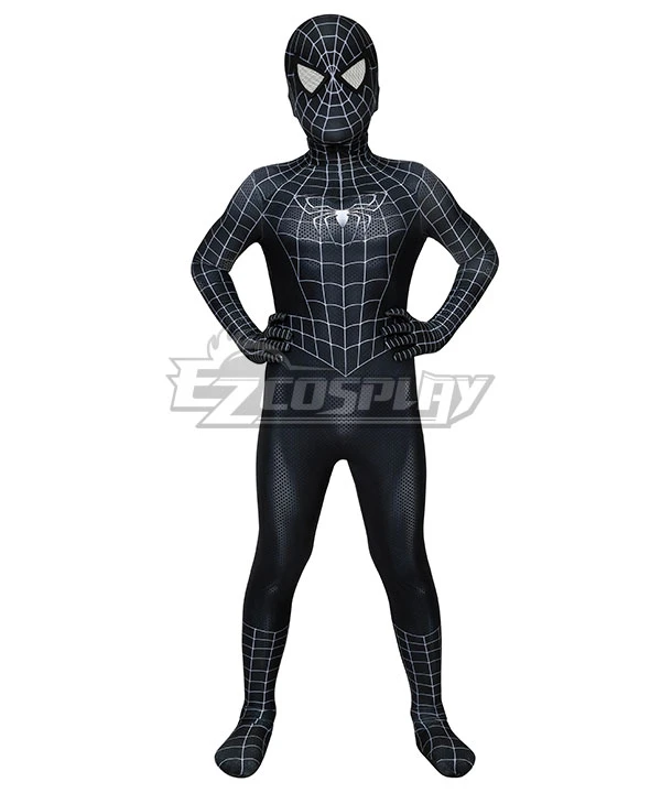 Kids Spider Man 3 Venom Spider-man Zentai Jumpsuit Cosplay Costume 2 Kids Spider Man 3 Venom Spider-man Zentai Jumpsuit Cosplay Costume - Image 2