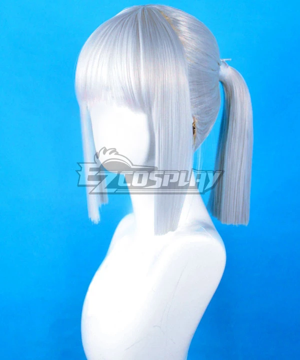 Kingdom Hearts Dark Road Urd Silver Cosplay Wig 2 Kingdom Hearts Dark Road Urd Silver Cosplay Wig - Image 2