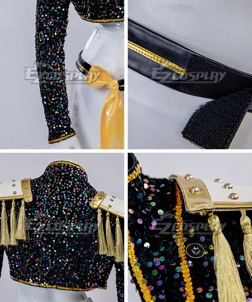 Kpop Demon Hunters Mira Golden Black Dance Outfit Cosplay Costume 11 Kpop Demon Hunters Mira Golden Black Dance Outfit Cosplay Costume - Image 11