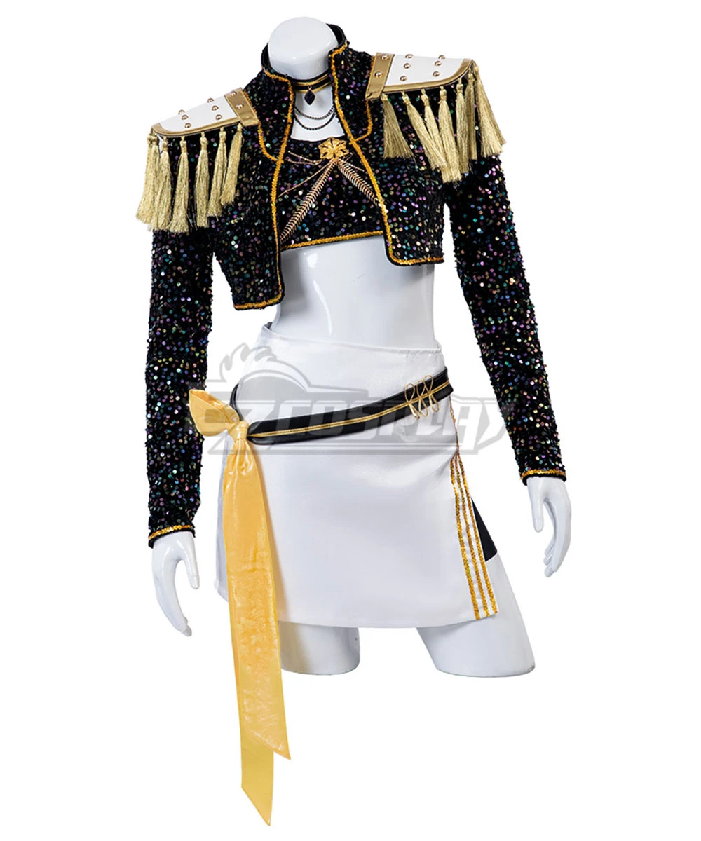 Kpop Demon Hunters Mira Golden Black Dance Outfit Cosplay Costume 2 Kpop Demon Hunters Mira Golden Black Dance Outfit Cosplay Costume - Image 2