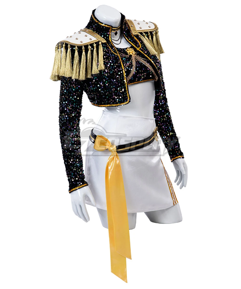 Kpop Demon Hunters Mira Golden Black Dance Outfit Cosplay Costume 4 Kpop Demon Hunters Mira Golden Black Dance Outfit Cosplay Costume - Image 4