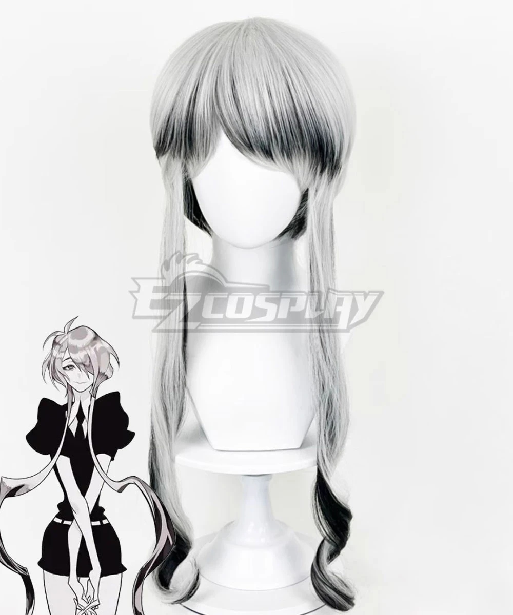 Land Of The Lustrous Houseki No Kuni Ghost Quartz Black White Cosplay Wig