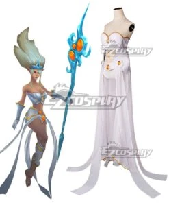 League Of Legends Janna Cosplay Costume Full Set
