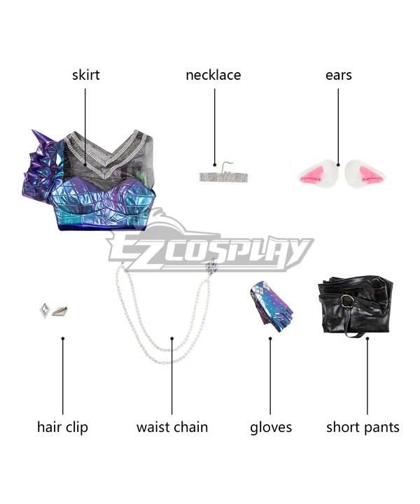 League Of Legends LOL 2020 K/DA KDA Ahri All Out Cosplay Costume - Image 11