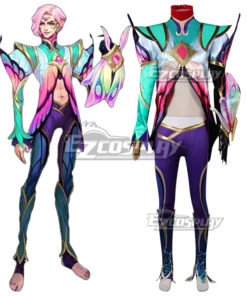 League Of Legends LOL Faerie Court Ezreal Cosplay Costume