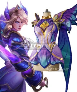 League Of Legends LOL Faerie Court Fiora Cosplay Costume