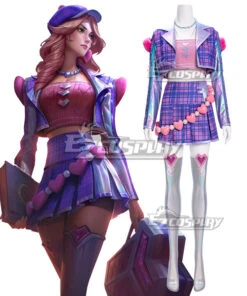 League Of Legends LOL Valentine's Day 2023 Heartache Caitlyn Cosplay Costume
