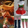 League Of Legends LOL Katarina Du Couteau Christmas Girl Cosplay Costume 10 League Of Legends LOL Katarina Du Couteau Christmas Girl Cosplay Costume -EZCOSPLAY SHOP lol0033