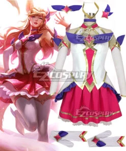 League Of Legends LOL Star Guardian Ahri Cosplay Costume -EZCOSPLAY SHOP lol0082 1