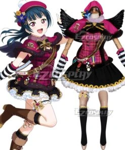 Love Live Sunshine 2018 Anime Aqours Yoshiko Tsushima Christmas Choir Uniform Cosplay Costume