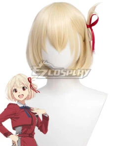 Lycoris Recoil Chisato Nishikigi Golden Cosplay Wig