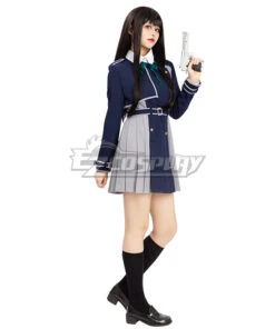Lycoris Recoil Takina Inoue Blue Uniform Cosplay Costume -EZCOSPLAY SHOP lycoris recoil takina inoue blue uniform cosplay costume 02