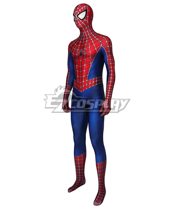 Marvel 2002 Movie Spider-ManTobey Maguire Zentai Jumpsuit Cosplay Costume 3 Marvel 2002 Movie Spider-ManTobey Maguire Zentai Jumpsuit Cosplay Costume - Image 3