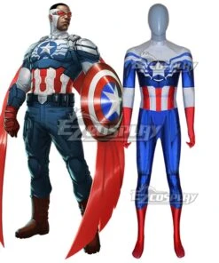 Marvel Comic All-New Captain America Falcon Sam WilsonZentai Jumpsuit Cosplay Costume