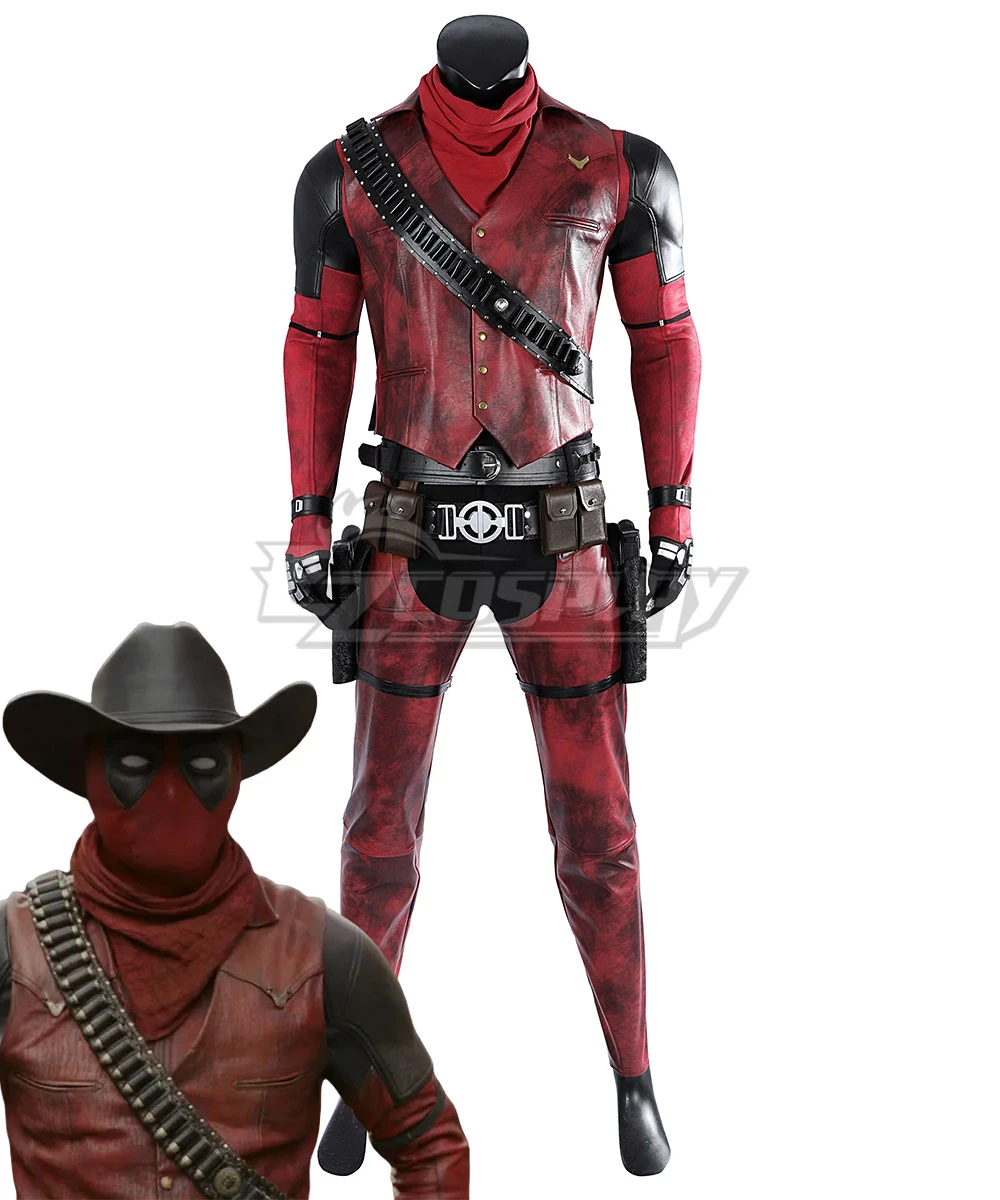 Marvel Deadpool 3 Wolverine And Deadpool Cowboypool Cosplay Costume 1 Marvel Deadpool 3 Wolverine And Deadpool Cowboypool Cosplay Costume