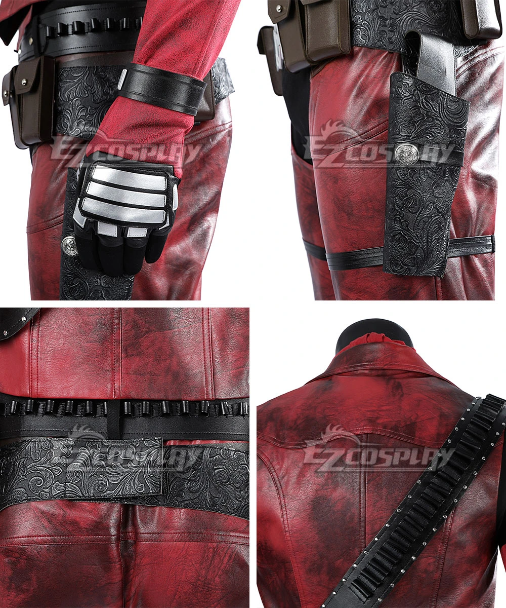Marvel Deadpool 3 Wolverine And Deadpool Cowboypool Cosplay Costume 14 Marvel Deadpool 3 Wolverine And Deadpool Cowboypool Cosplay Costume - Image 14