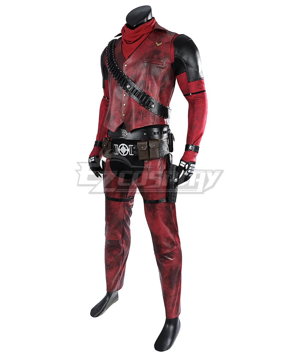 Marvel Deadpool 3 Wolverine And Deadpool Cowboypool Cosplay Costume 3 Marvel Deadpool 3 Wolverine And Deadpool Cowboypool Cosplay Costume - Image 3