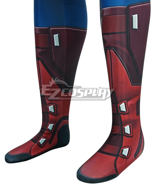 Marvel The Avengers Captain America Zentai Jumpsuit Cosplay Costume 9 Marvel The Avengers Captain America Zentai Jumpsuit Cosplay Costume - Image 9