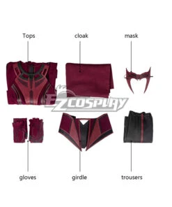 Marvel Wanda Vision Wanda Maximoff Witch Cosplay Costume -EZCOSPLAY SHOP marvel wanda vision wanda maximoff withch cosplay costume 12