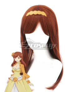 My Next Life As A Villainess: All Routes Lead To Doom! Mary Hunt Brown Red Cosplay Wig