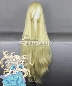 Mekakucity Actors Kagerou Project NO.4 Kozakura Marry Mari Gold Cosplay Wig