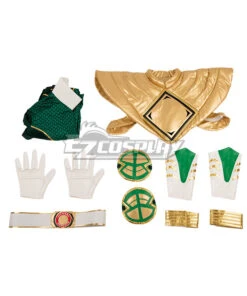 Mighty Morphin Power Rangers Green Ranger V2 Tommy Oliver Cosplay Costume -EZCOSPLAY SHOP mighty morphin power rangers green ranger v2 cosplay costume 11