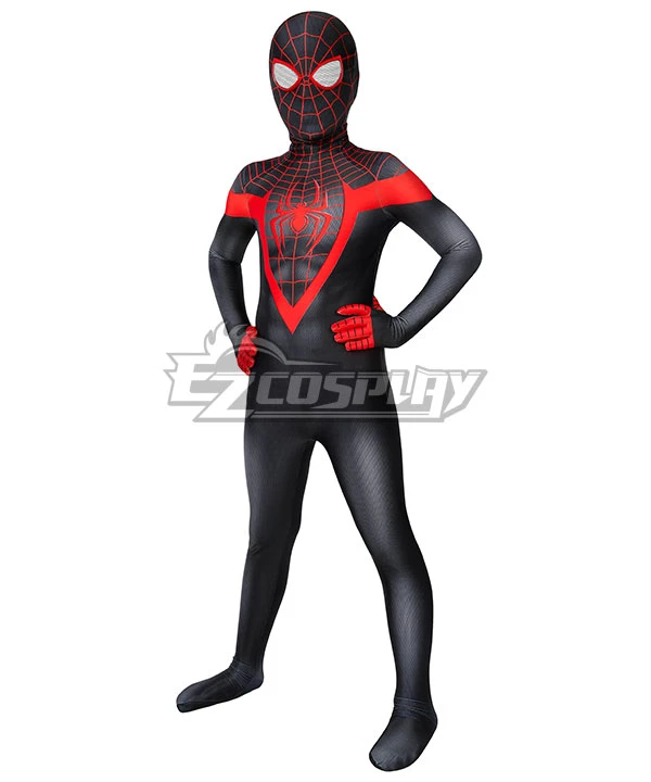 Kids Marvel Spider-Man: Miles Morales Zentai Jumpsuit Cosplay Costume 3 Kids Marvel Spider-Man: Miles Morales Zentai Jumpsuit Cosplay Costume - Image 3