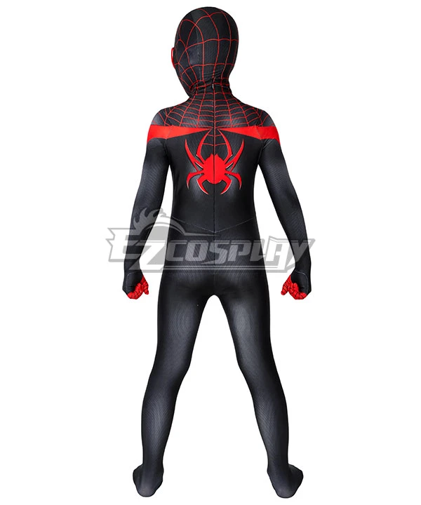 Kids Marvel Spider-Man: Miles Morales Zentai Jumpsuit Cosplay Costume 4 Kids Marvel Spider-Man: Miles Morales Zentai Jumpsuit Cosplay Costume - Image 4