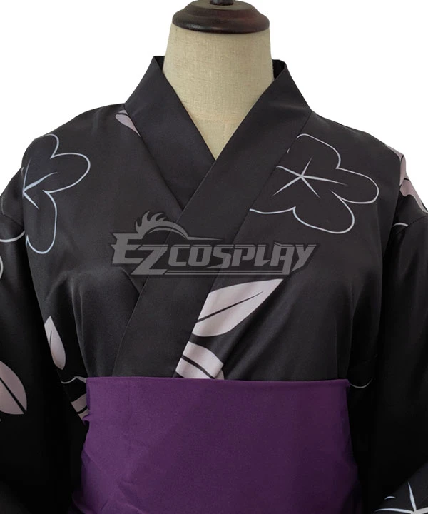 My Dress-Up Darling Sono Bisque Doll Wa Koi Wo Suru Kitagawa Marin Black Kimono Cosplay Costume 4 My Dress-Up Darling Sono Bisque Doll Wa Koi Wo Suru Kitagawa Marin Black Kimono Cosplay Costume - Image 4