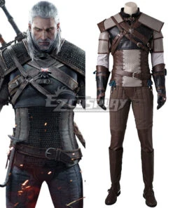 The Witcher 3 Wild Hunt Geralt Of Rivia Cosplay Costume - No Boots