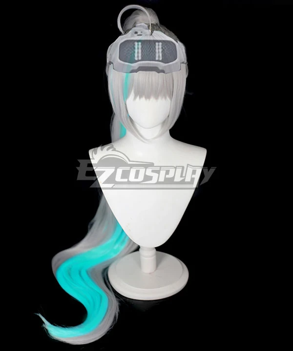 Nikke The Goddess Of Victory Epinel Silver Blue Cosplay Wig - Image 2