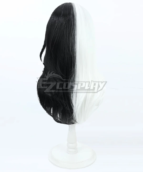 Nikke The Goddess Of Victory Rosanna White Black Cosplay Wig - Image 5