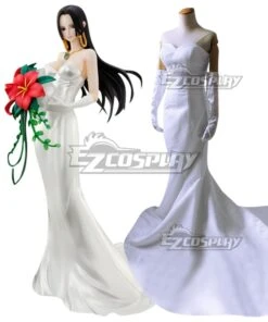 One Piece Boa Hancock Wedding Dress Cosplay Costume -EZCOSPLAY SHOP one piece boa hancock wedding dress cosplay costume