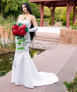One Piece Boa Hancock Wedding Dress Cosplay Costume -EZCOSPLAY SHOP one piece boa hancock wedding dress cosplay costume 6