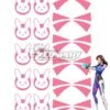 Overwatch OW D.Va DVa Hana Song Tattoo Sticker Cosplay Accessory Prop -EZCOSPLAY SHOP overwatch ow d.va dva hana song tattoo sticker cosplay accessory prop