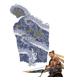 Overwatch OW Hanzo Shimada Tattoo Stickers Cosplay Accessory Prop