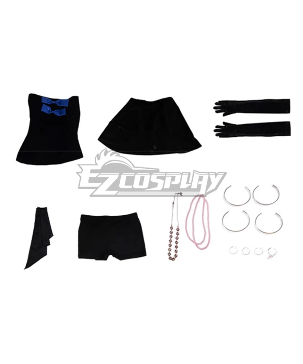 Panty And Stocking With Garterbelt Anarchy Stocking Black Dress Cosplay Costume 5 Panty And Stocking With Garterbelt Anarchy Stocking Black Dress Cosplay Costume - Image 5