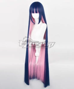 Panty And Stocking With Garterbelt Stocking Blue Pink Cosplay Wig -EZCOSPLAY SHOP panty and stocking with garterbelt stocking blue pink 4
