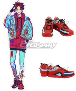 Paradox Live BAE Allen Sugasano Red Cosplay Shoes