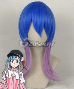 Plunderer Hina Blue Purple Cosplay Wig