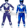 Kids Power Rangers Billy Blue Ranger Zentai Jumpsuit Cosplay Costume
