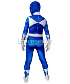Kids Power Rangers Billy Blue Ranger Zentai Jumpsuit Cosplay Costume -EZCOSPLAY SHOP power rangers billy blue ranger zentai jumpsuit cosplay costume 4