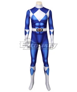 Mighty Morphin Power Rangers Blue Ranger Zentai Jumpsuit Cosplay Costume -EZCOSPLAY SHOP power rangers blue ranger zentai jumpsuit cosplay costume 4