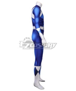 Mighty Morphin Power Rangers Blue Ranger Zentai Jumpsuit Cosplay Costume -EZCOSPLAY SHOP power rangers blue ranger zentai jumpsuit cosplay costume 6